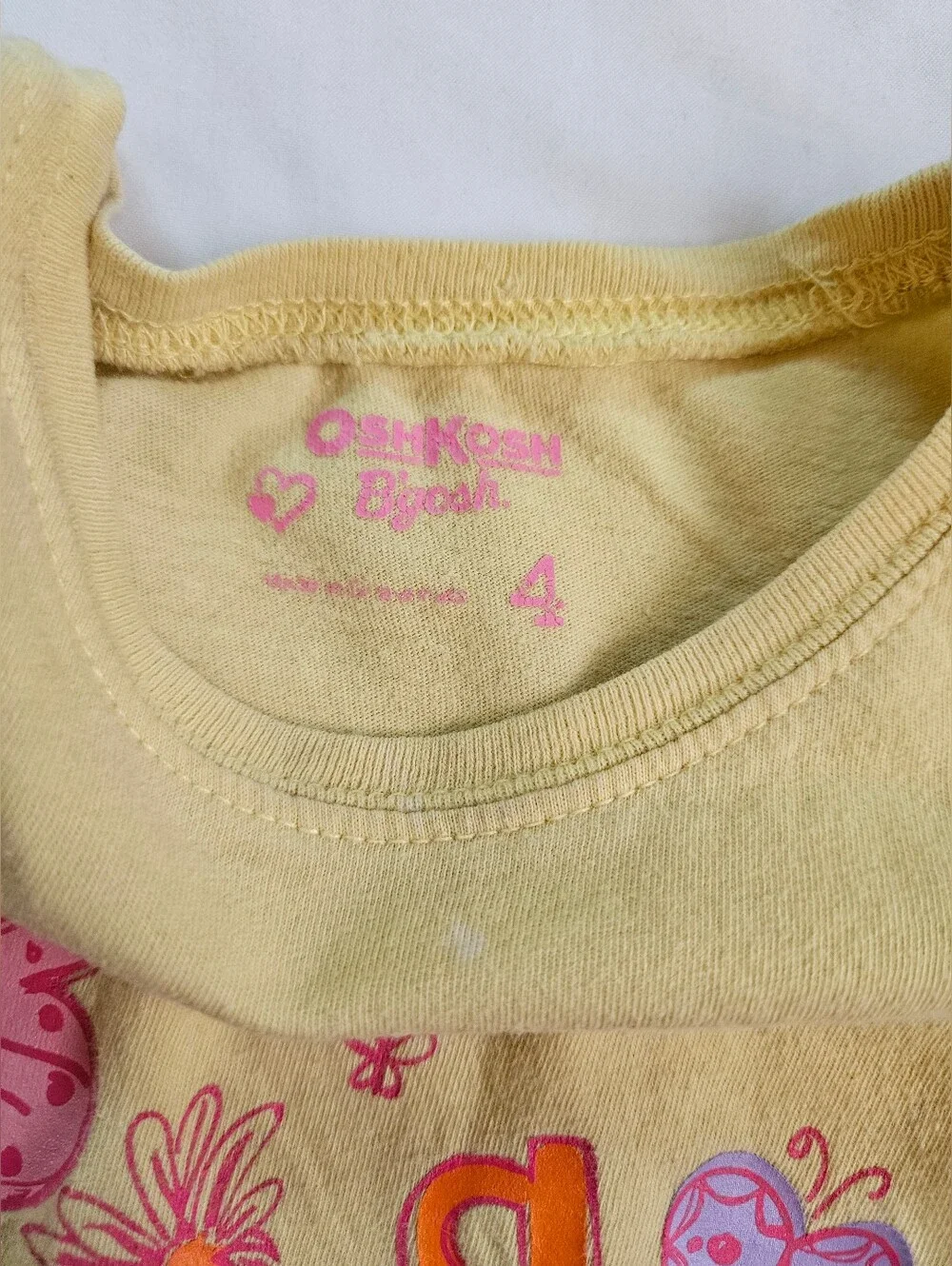 Osh Kosh B'Gosh Girls Yellow Cap Sleeve 